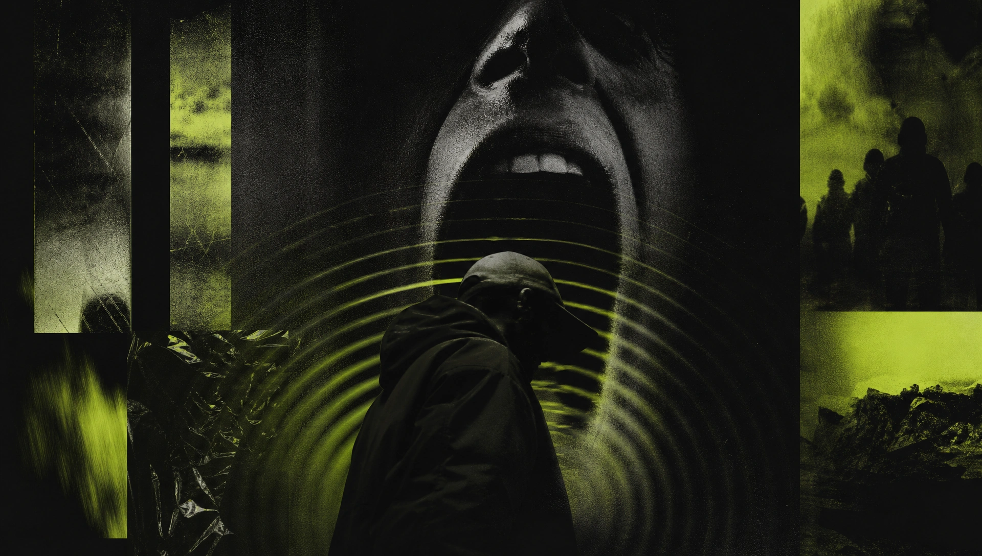 ViralMouth marketing services — dark editorial campaign aesthetic