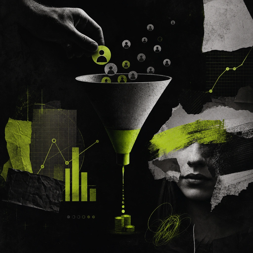 PPC, Paid Social & Search — marketing service illustration