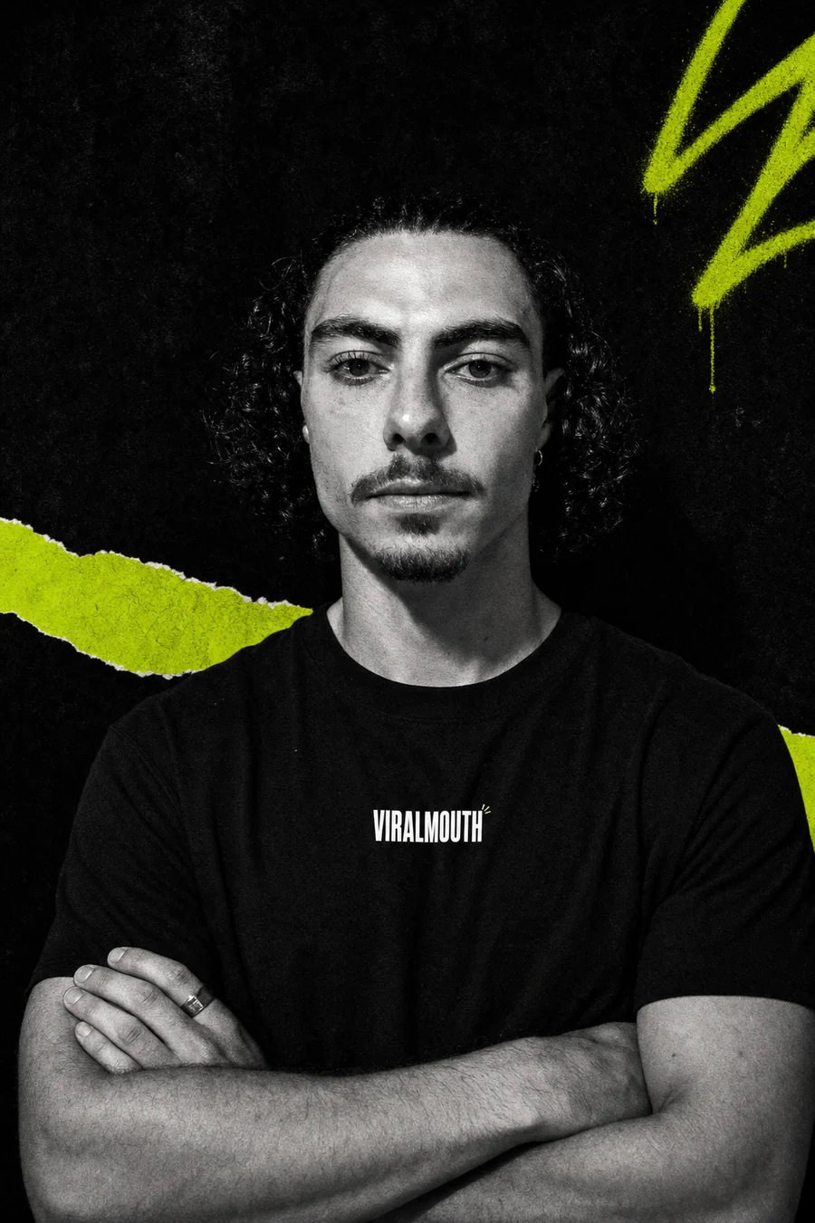 Dom, ViralMouth camera and edit, editorial studio portrait